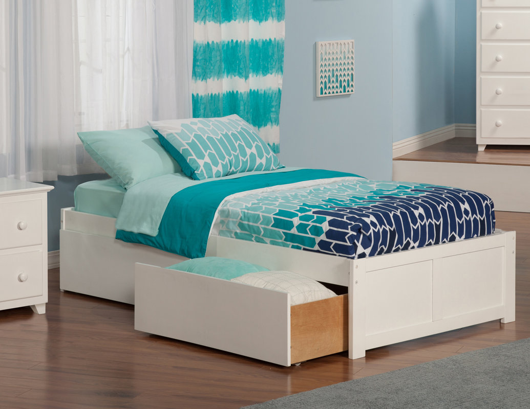 Andover Mills Mackenzie Extra Long Twin Platform Bed with Storage ...